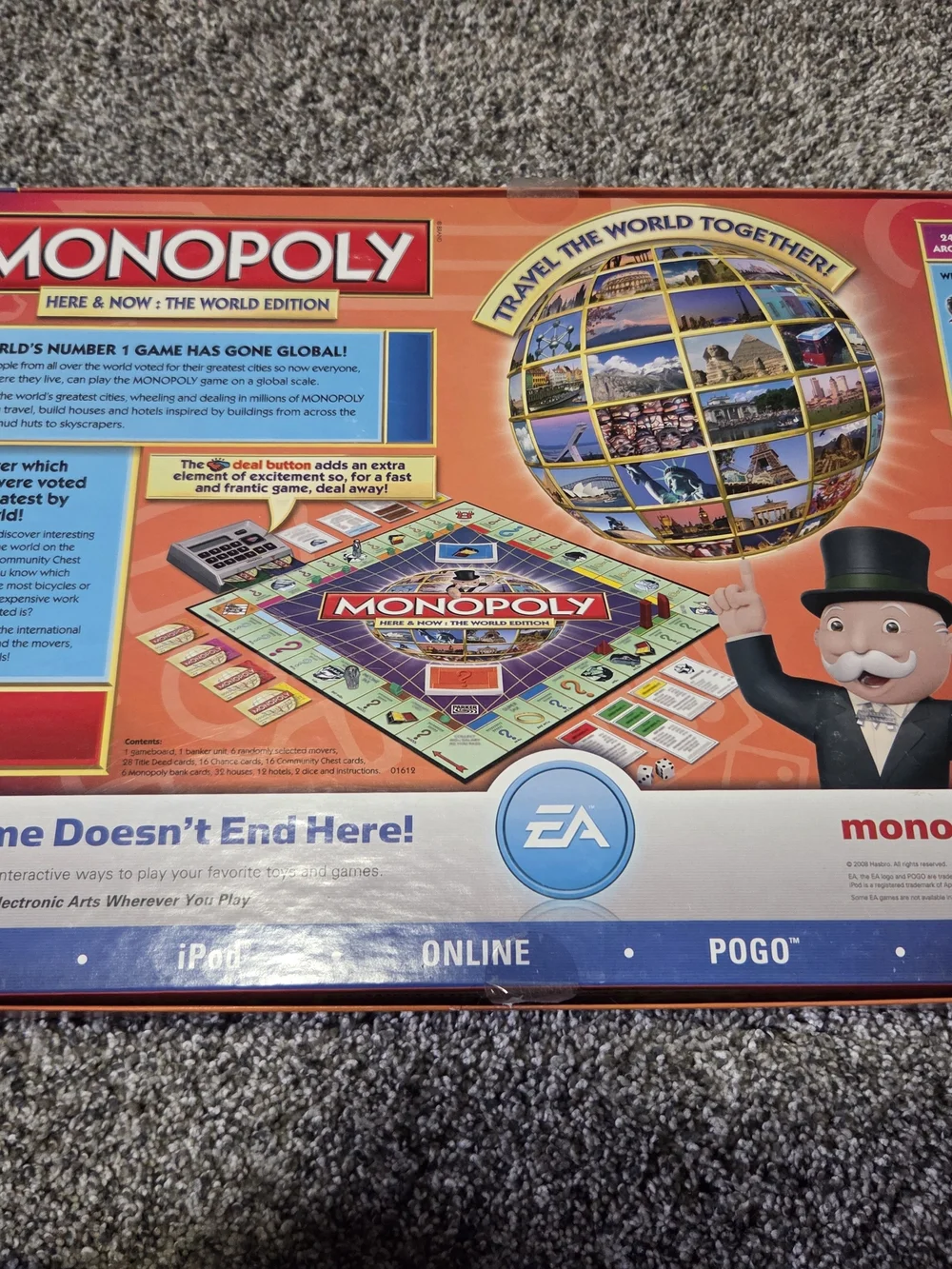 Monopoly World Here & Now: The World Edition COMPLETE Hasbro Electronic 2008